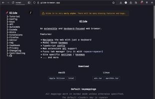 Glide Browser screenshot 1