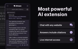Glimpse — Chat with the web screenshot 1