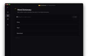 Dictionary view