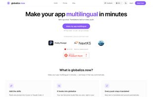 Homepage — make your app multilingual in minutes