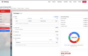 Know the true cost upfront. The Budget Tracker automatically calculates daily activities, flights, and accommodations across multiple currencies.
