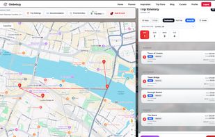 The ultimate command center: Map your daily itinerary, optimize routes to prevent backtracking, and track estimated costs in one unified view.