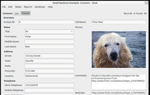 Glom screenshot 1
