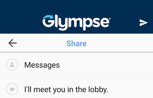Glympse screenshot 1