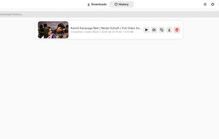 Download History Ui in Linux