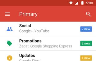 Gmail Go screenshot 1