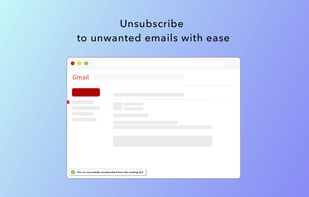 Gmail Unsubscribe Extension screenshot 1