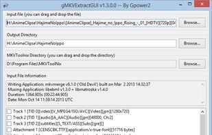 gMKVExtractGUI screenshot 3