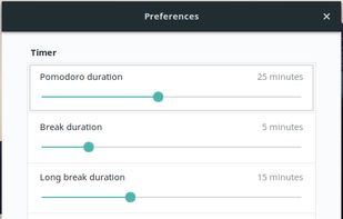 Settings (can also have dark theme)