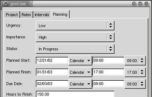 GnoTime screenshot 2