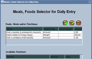 Adding Food from Database