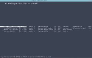 GNU Typist - gtypist screenshot 1