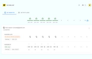 Go index me! screenshot 2