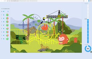 Excite and Engage Your Classroom: Fun digital classroom activities to foster collaboration! Solve prediction puzzles with a variety of images! Every learner participates! Challenges: clean up a polluted city, resupply a space station, build a roller coaster...and more!