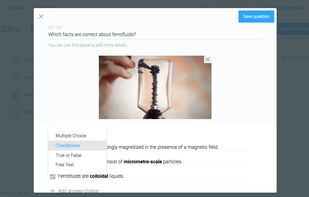 Library: question creation and management