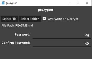 goCryptor screenshot 1