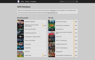 GOG Database screenshot 1
