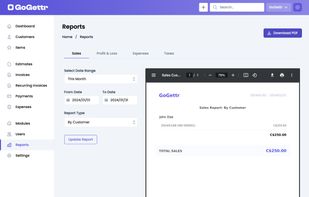 Generating Reports with GoGettr