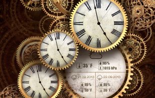 Gold Clock Live Wallpaper screenshot 1