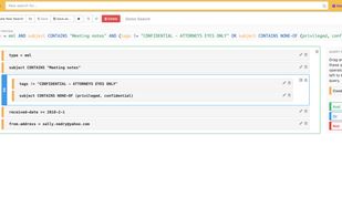 Advanced search builder