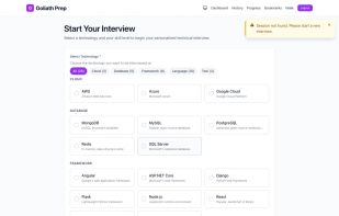 Setup Interview Session