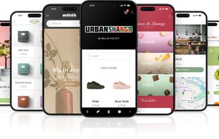 Native iOS, Android and PWA shopping apps built with GoodBarber, no code.