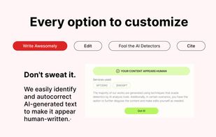 customization options