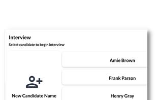 Add candidates to roles to start interview notes and collaboration