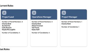 Manage current and past roles under recrutiment