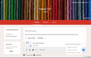 Google Classroom screenshot 1