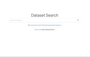 Google Dataset Search screenshot 1