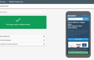 Google Mobile Friendly Test screenshot 1