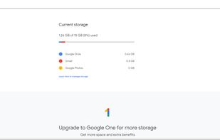 Google One screenshot 1