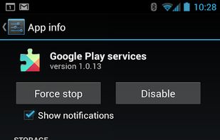 Google Play Services screenshot 1