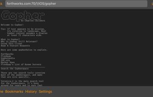 Gopher Client screenshot 1