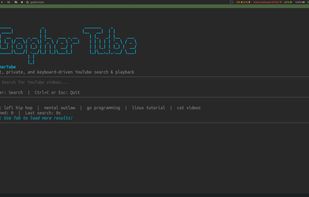 GopherTube screenshot 1