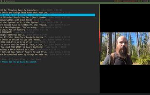 GopherTube screenshot 2