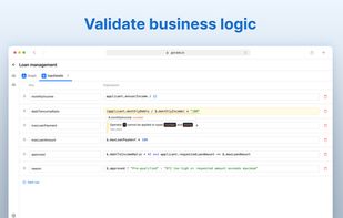 Validate business logic