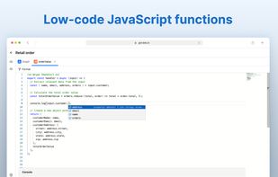 Low-code JavaScript functions