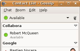 GNOME Gossip screenshot 1