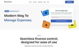 Gotbilled landing page