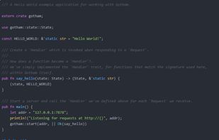 Gotham web framework screenshot 1