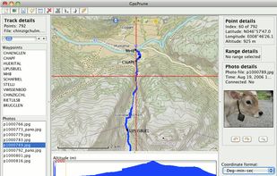 GpsPrune screenshot 1