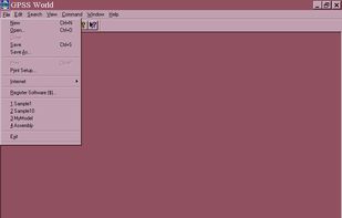 GPSS World screenshot 2