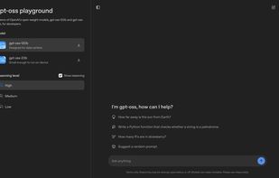 GPT OSS screenshot 1