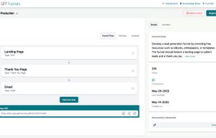 Customize the funnel assets from edit flow page.