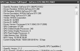 GPU Caps Viewer screenshot 1