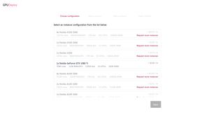 GPUDeploy screenshot 1