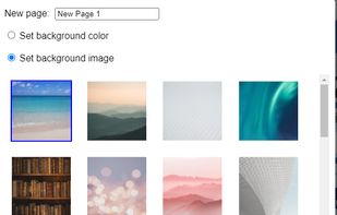 Setting a background
