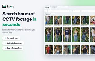 Every person your cameras capture is sorted into cards, so you browse who was there instead of scrubbing through footage.